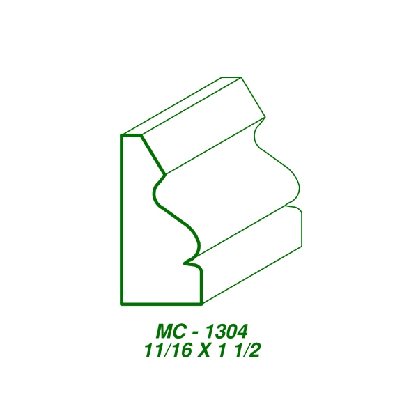 MC-1304 (11/16″ x 1-1/2″) BASE & CASING PM7 POPLAR STOCK SAMPLE