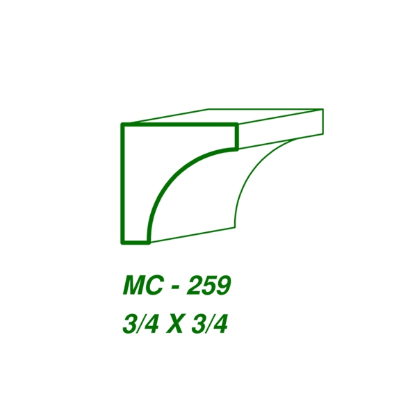 MC-259 COVE POPLAR STOCK (3/4 x 3/4") main image