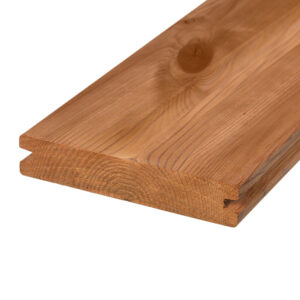 Thermory® KNOTTY PINE Decking Grooved & No Groove SAMPLE