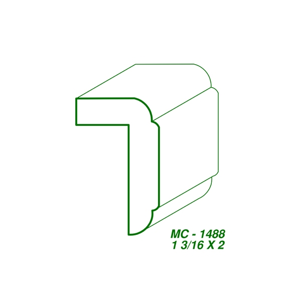 MC-1488 LIP STOCK (1-3/16 x 2")-image