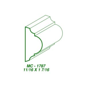 MC-1787 CHAIR RAIL STOCK (11/16" X 1-7/16")-image