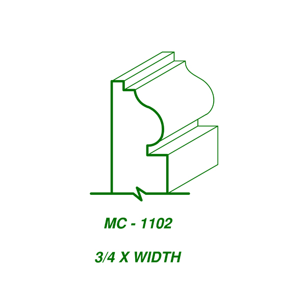 MC-1102 (3/4″ x WIDTH) SAMPLE