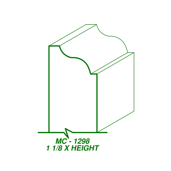 MC-1298 (1-1/8″ x HEIGHT) SAMPLE
