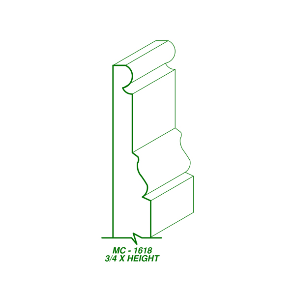 MC-1618 (3/4″ x HEIGHT) SAMPLE