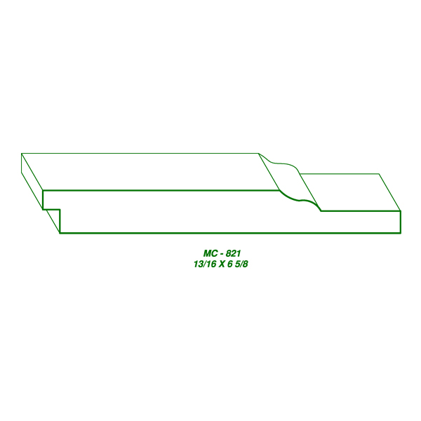 MC-821 (13/16 x 6-5/8″) SAMPLE