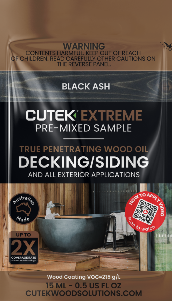 CUTEK® Colortone BLACK ASH Pre-Mixed Stain SAMPLE