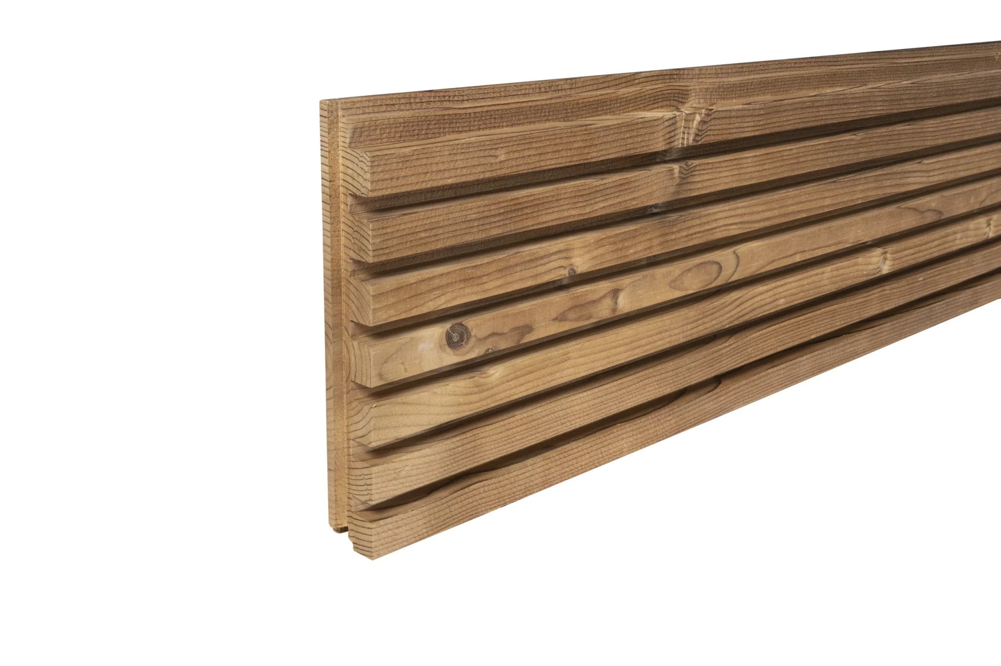 Thermory® Kodiak Spruce Slatwall Cladding SAMPLE