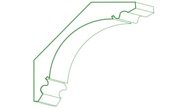 crown, cove and bed profiles