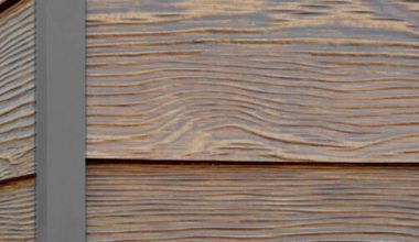 Aspen Ridge RusticSeries wood-look composite siding on James Hardie fiber cement lap siding
